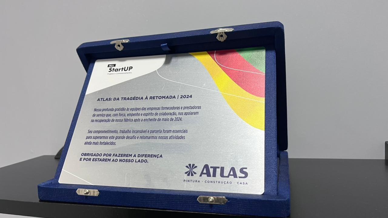 Reconhecimento recebido pela AllStartUP